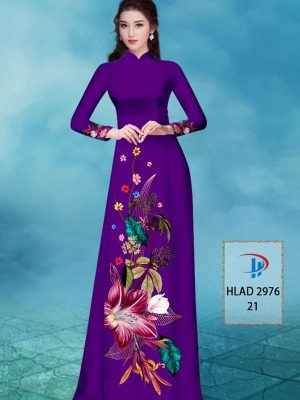 Vải Áo Dài Hoa In 3D AD HLAD2976 29